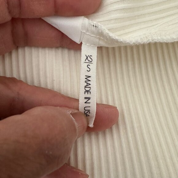 Reformation White Ribbed Tank Top - Picture 8 of 10